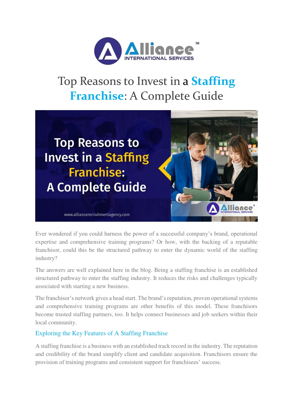 top reasons to invest in a staffing franchise l.w