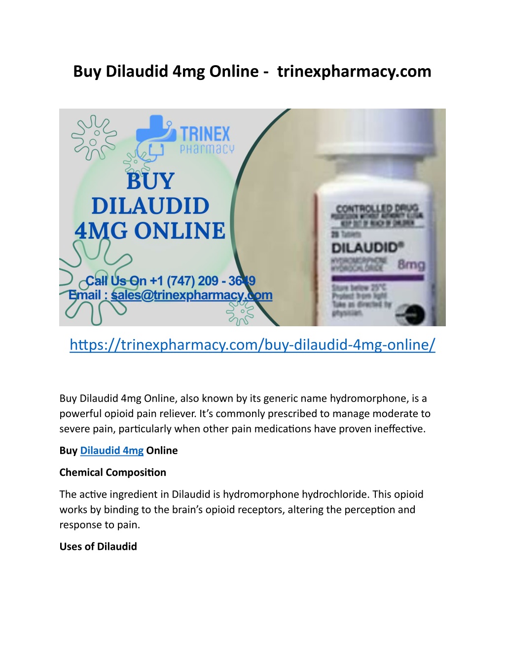 buy dilaudid 4mg online trinexpharmacy com l.w