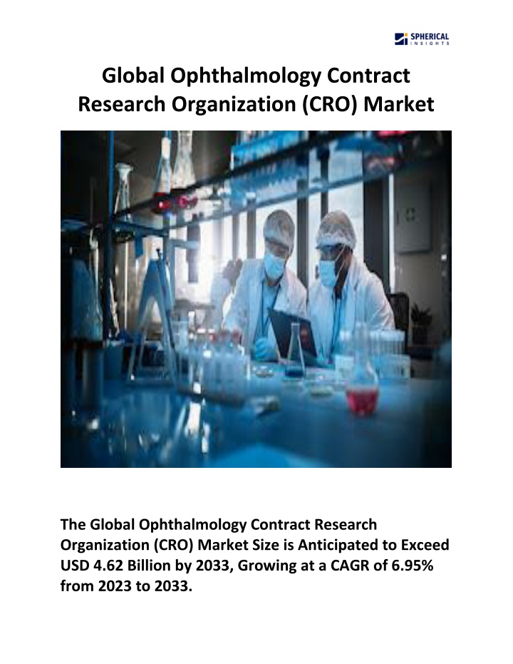 global ophthalmology contract research n.w