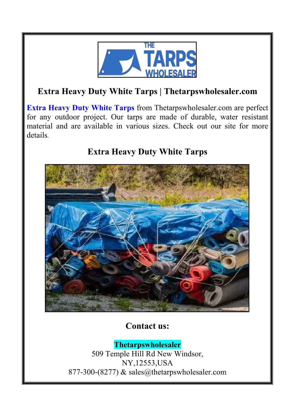 extra heavy duty white tarps thetarpswholesaler l.w