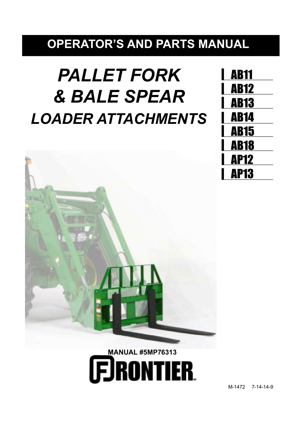 operator s and parts manual l.w