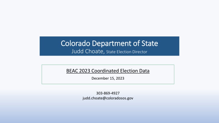 Voter Registration Process in Colorado
