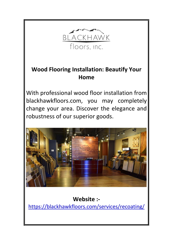 wood flooring installation beautify your home n.w