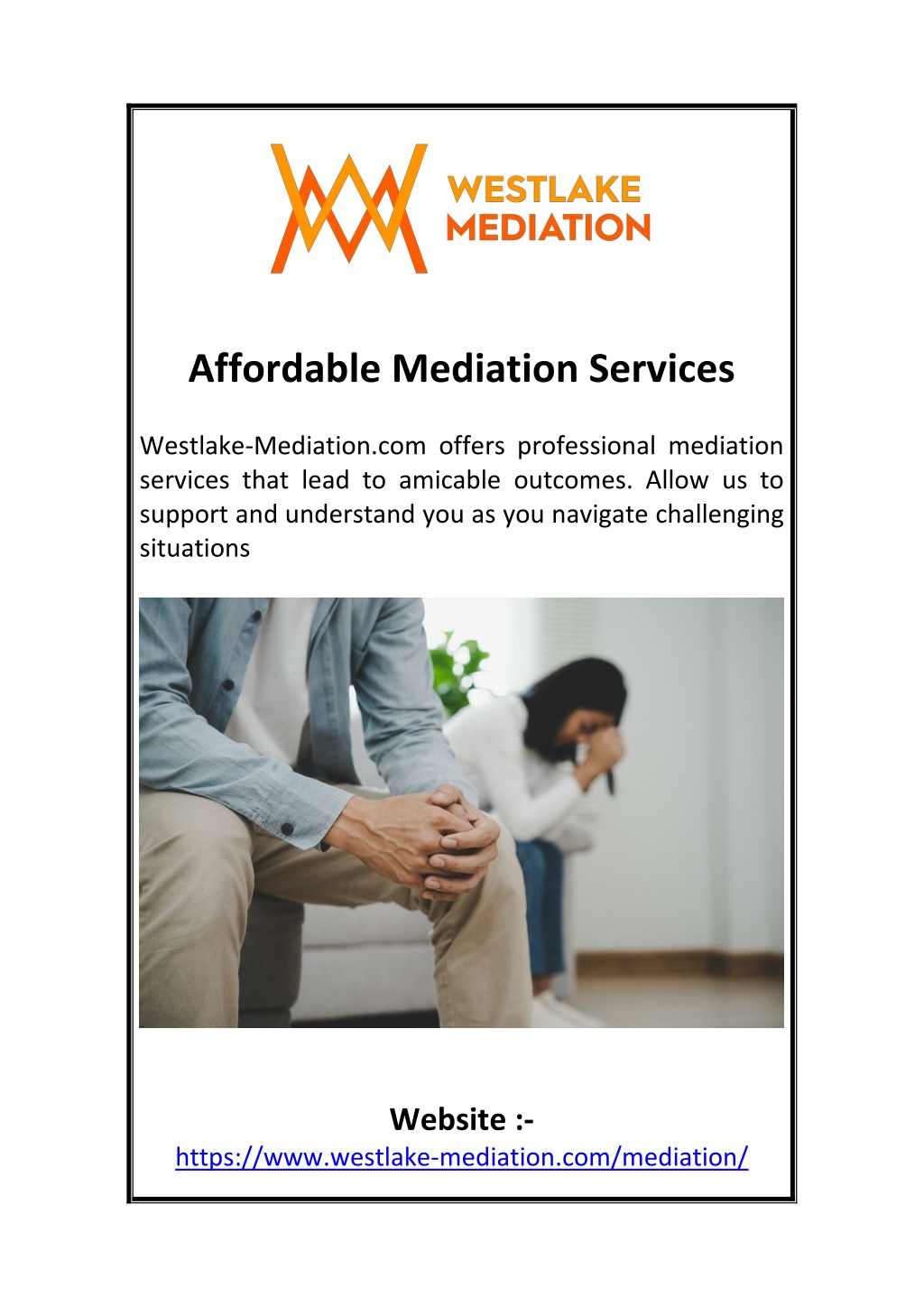 affordable mediation services l.w