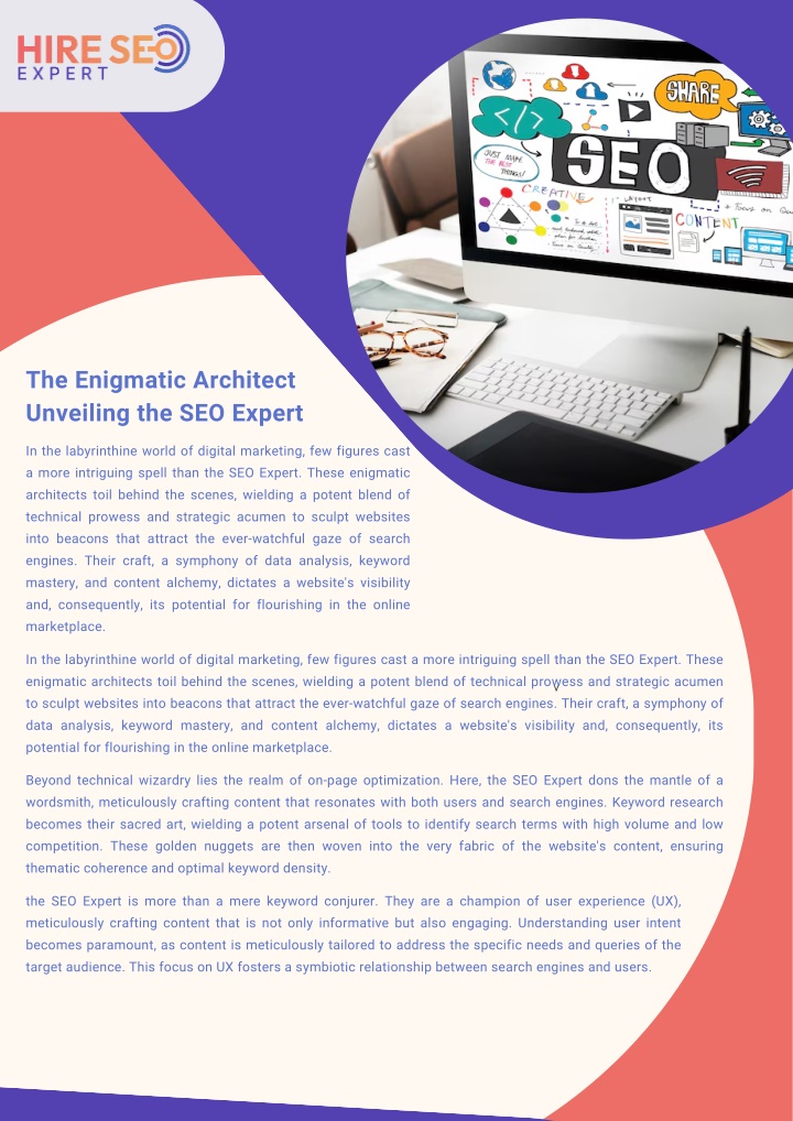 the enigmatic architect unveiling the seo expert n.w