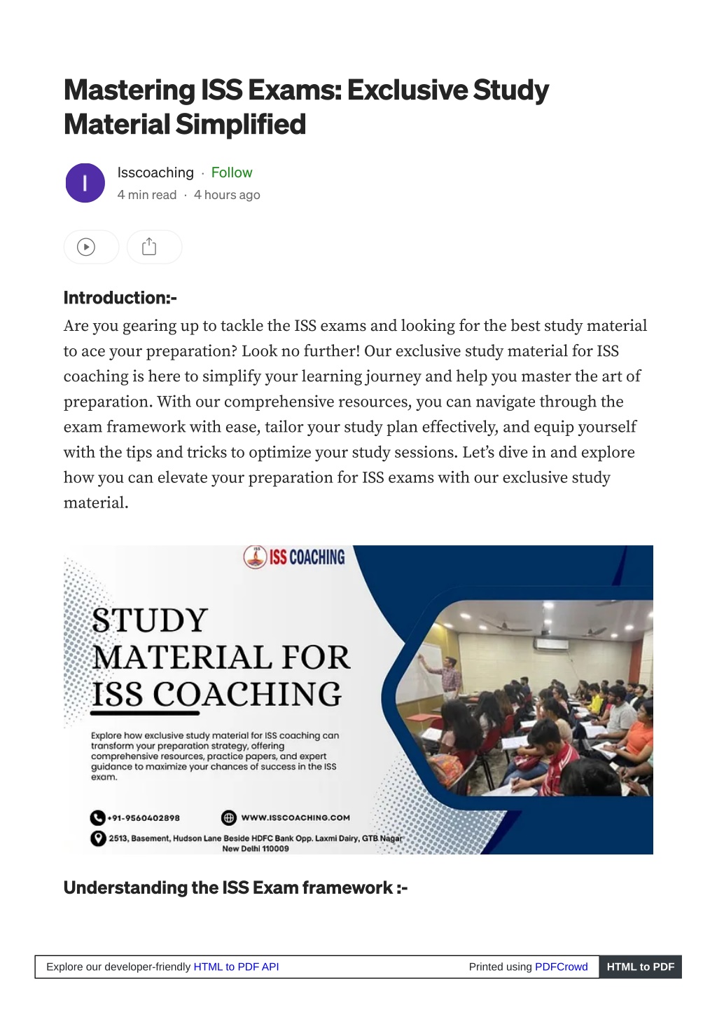 mastering iss exams exclusive study material l.w