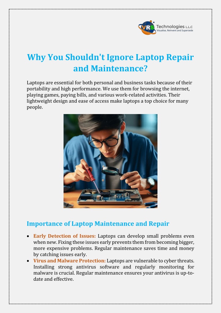 why you shouldn t ignore laptop repair n.w