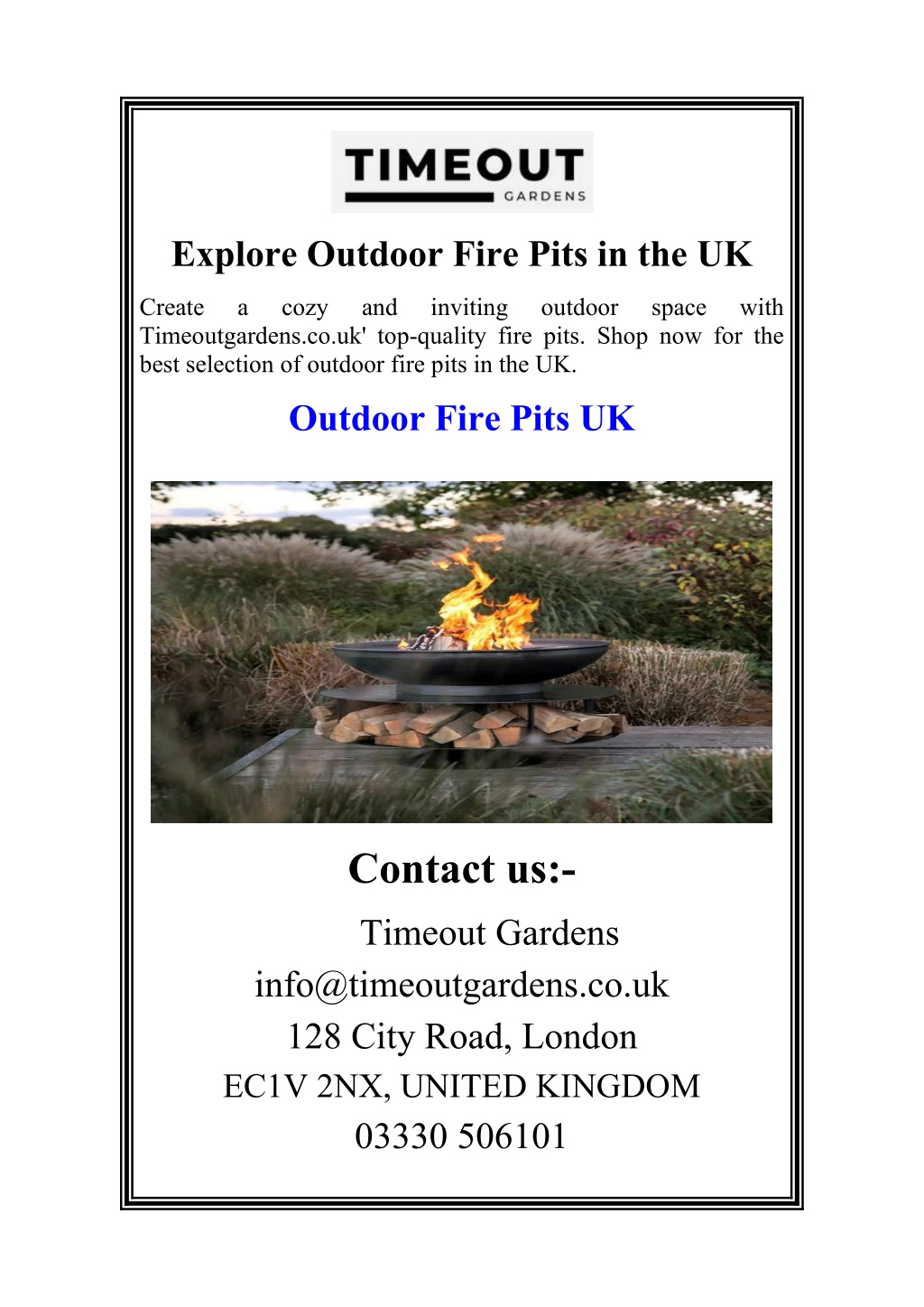 explore outdoor fire pits in the uk l.w