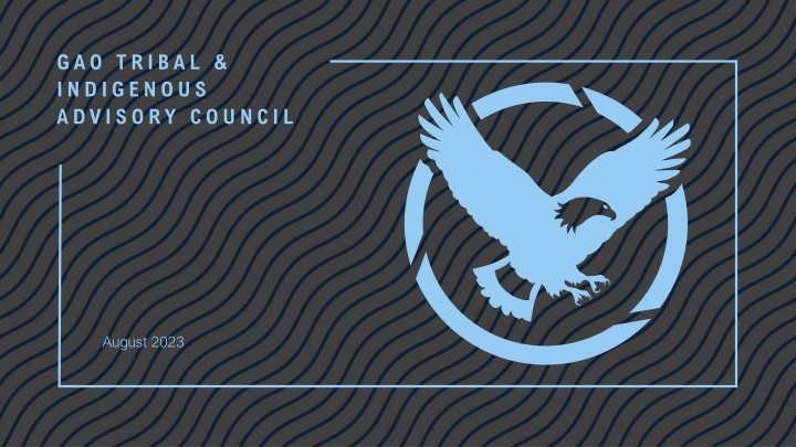 GAO Tribal & Indigenous Advisory Council - August 2023