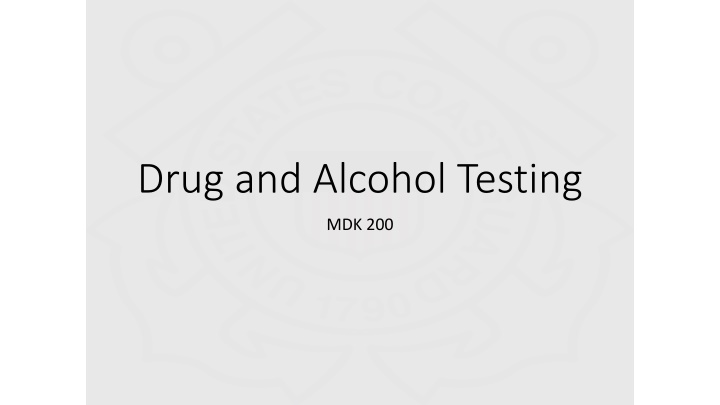 Comprehensive Guide to Drug and Alcohol Testing Regulations for Marine Employers