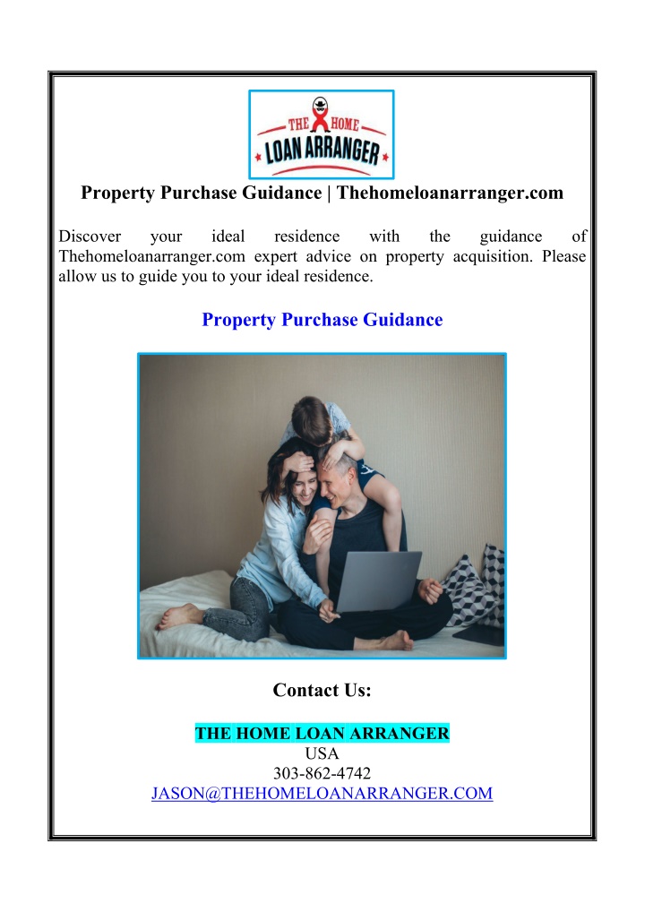 property purchase guidance thehomeloanarranger com n.w
