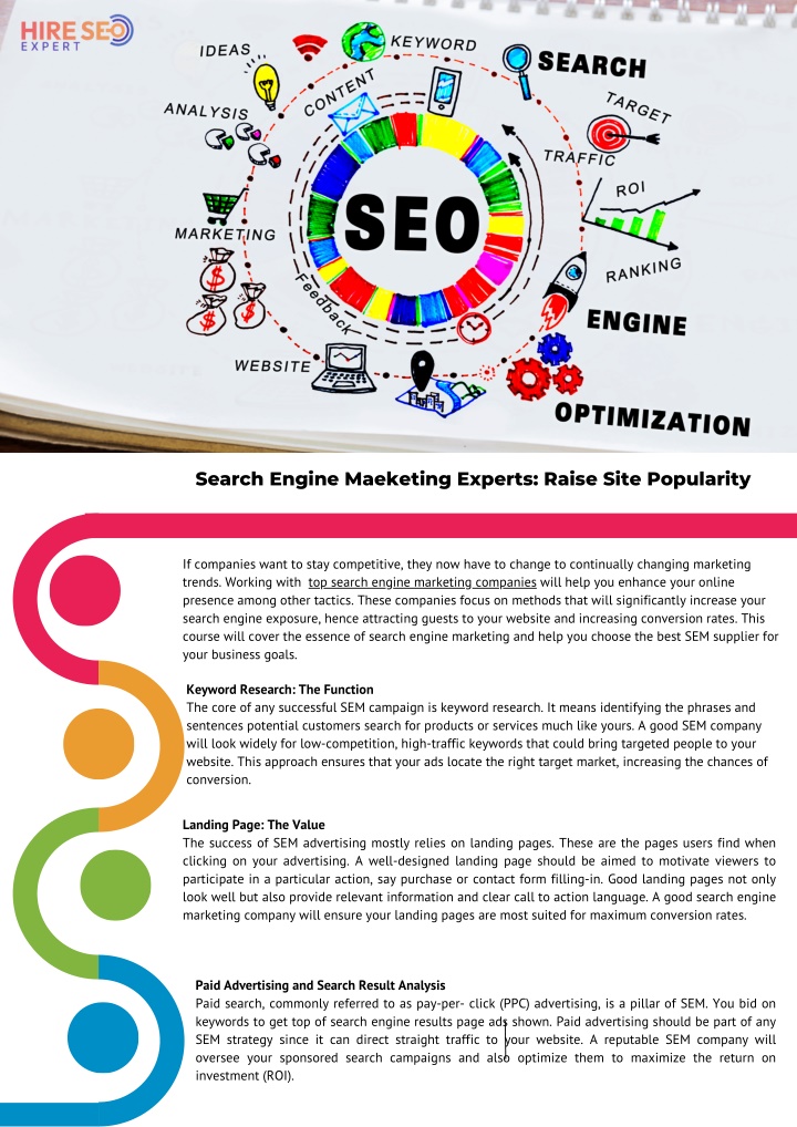 search engine maeketing experts raise site n.w