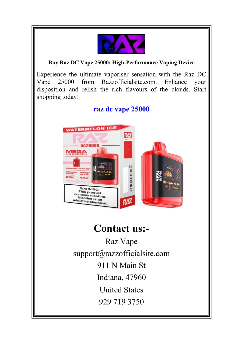 buy raz dc vape 25000 high performance vaping l.w