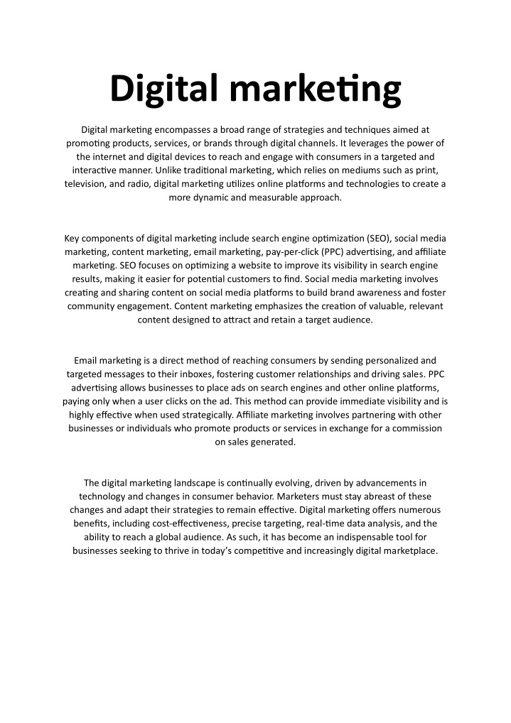 digital marketing n.w