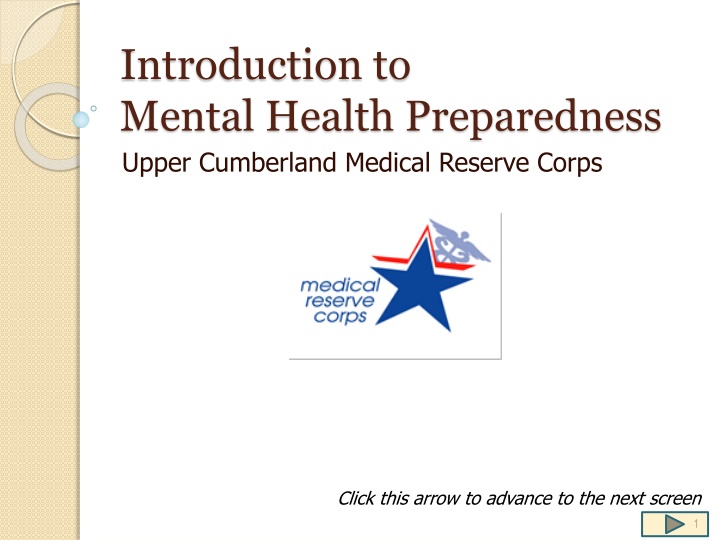 Mental Health Preparedness in Disasters: Understanding and Response
