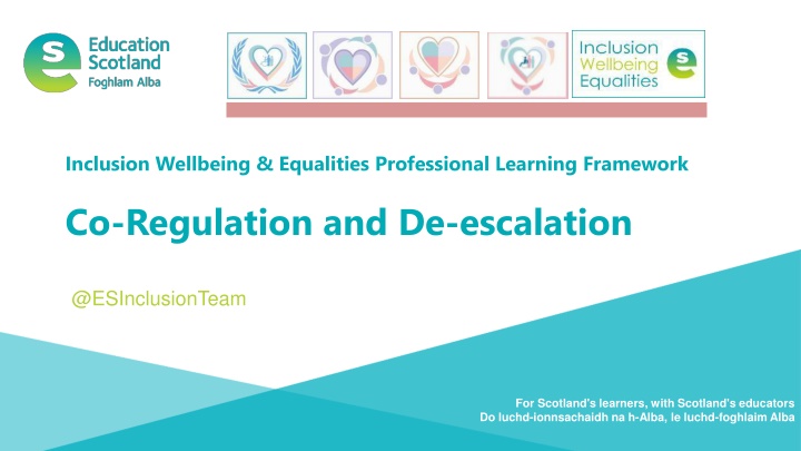 Scotland's Professional Learning Framework: Co-Regulation and De-escalation