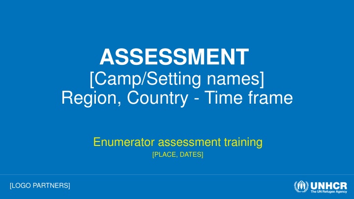 Training Program Assessment and Monitoring in Humanitarian Field