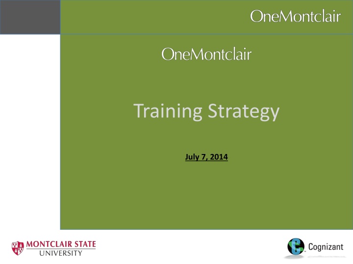 MSU OCM Training Framework and Strategy Overview