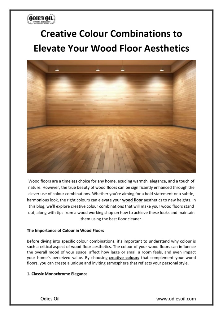 creative colour combinations to elevate your wood n.w