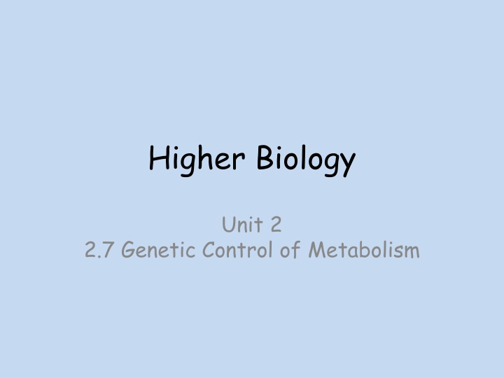 Genetic Control of Metabolism in Microbes: Enhancing Traits for Biotechnology