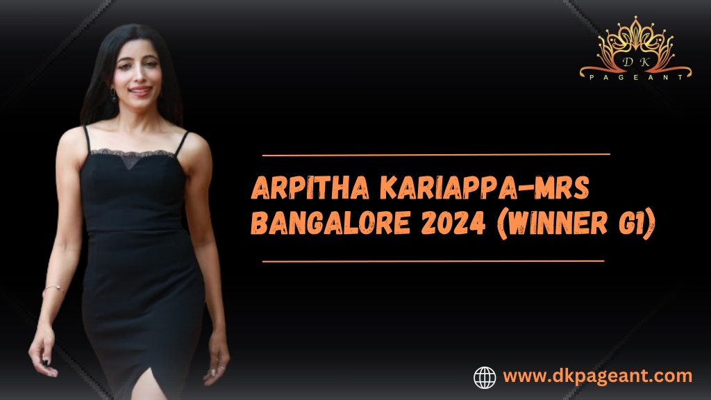 arpitha kariappa mrs bangalore 2024 winner g1 l.w