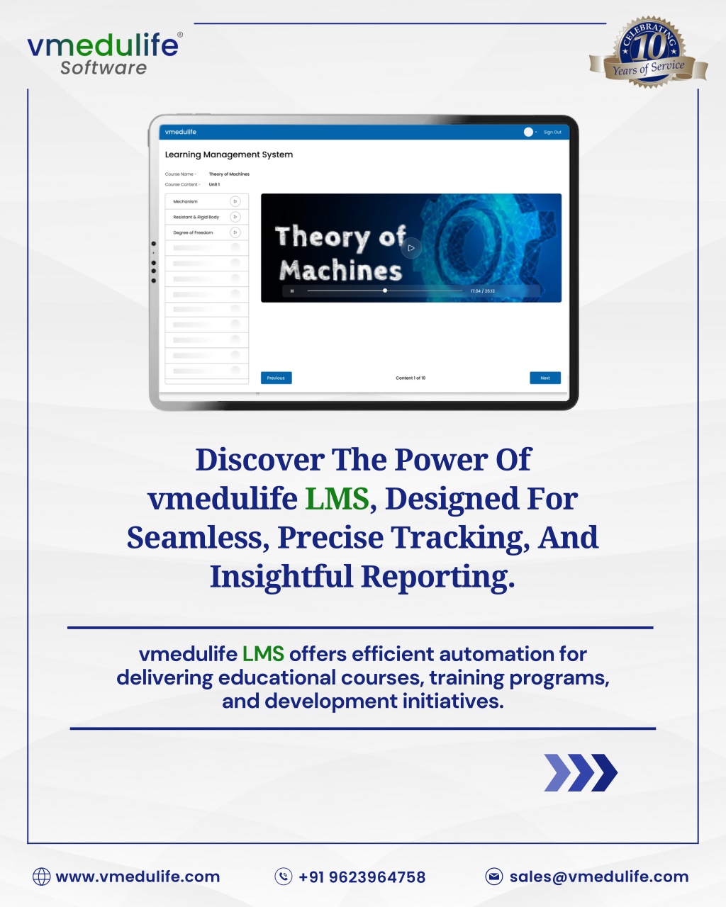 discover the power of vmedulife lms designed l.w