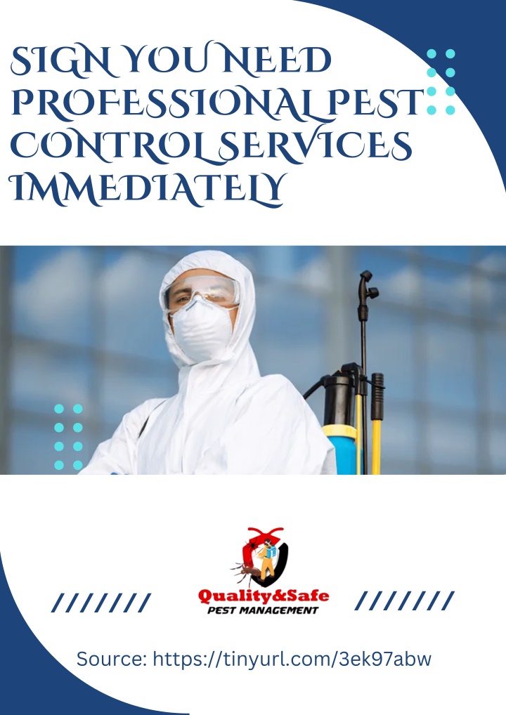 sign you need professional pest control services n.w