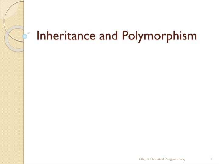 Inheritance and Polymorphism in Object-Oriented Programming