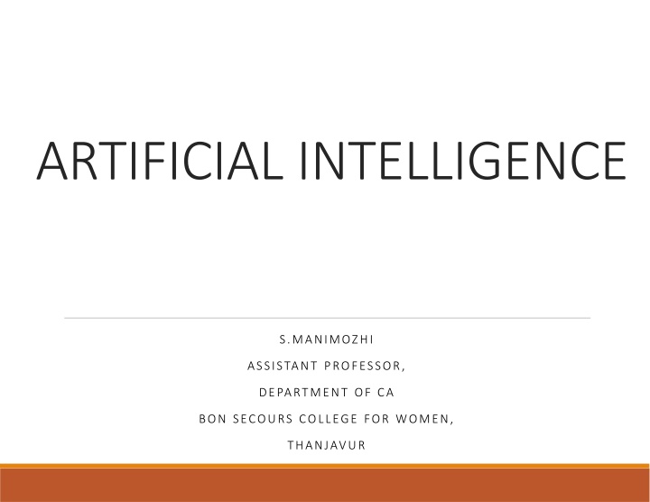 Predicate Logic in Artificial Intelligence