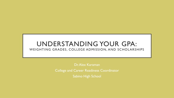 Understanding Your GPA: Weighted vs. Unweighted, College Admission, and Scholarships
