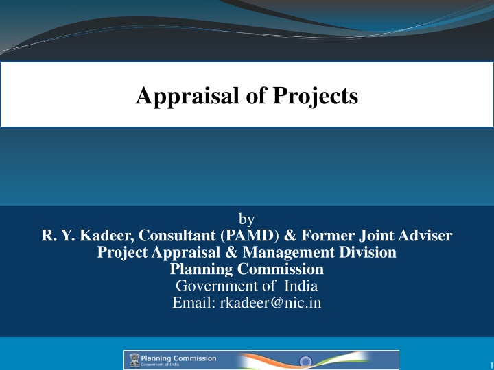 Project Appraisal Process in Government of India