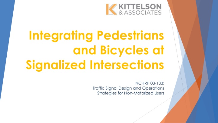 Integrating Pedestrians and Bicycles at Signalized Intersections - NCHRP Report Insights