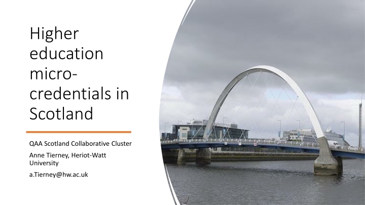 Microcredentials in Higher Education: Insights from Scotland Collaborative Cluster