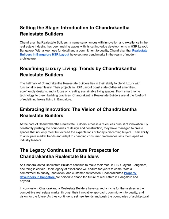 setting the stage introduction to chandrakantha n.w