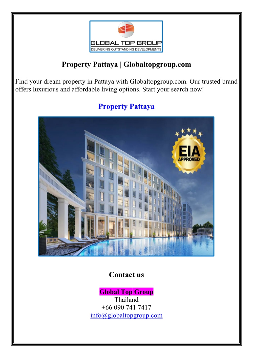 property pattaya globaltopgroup com l.w