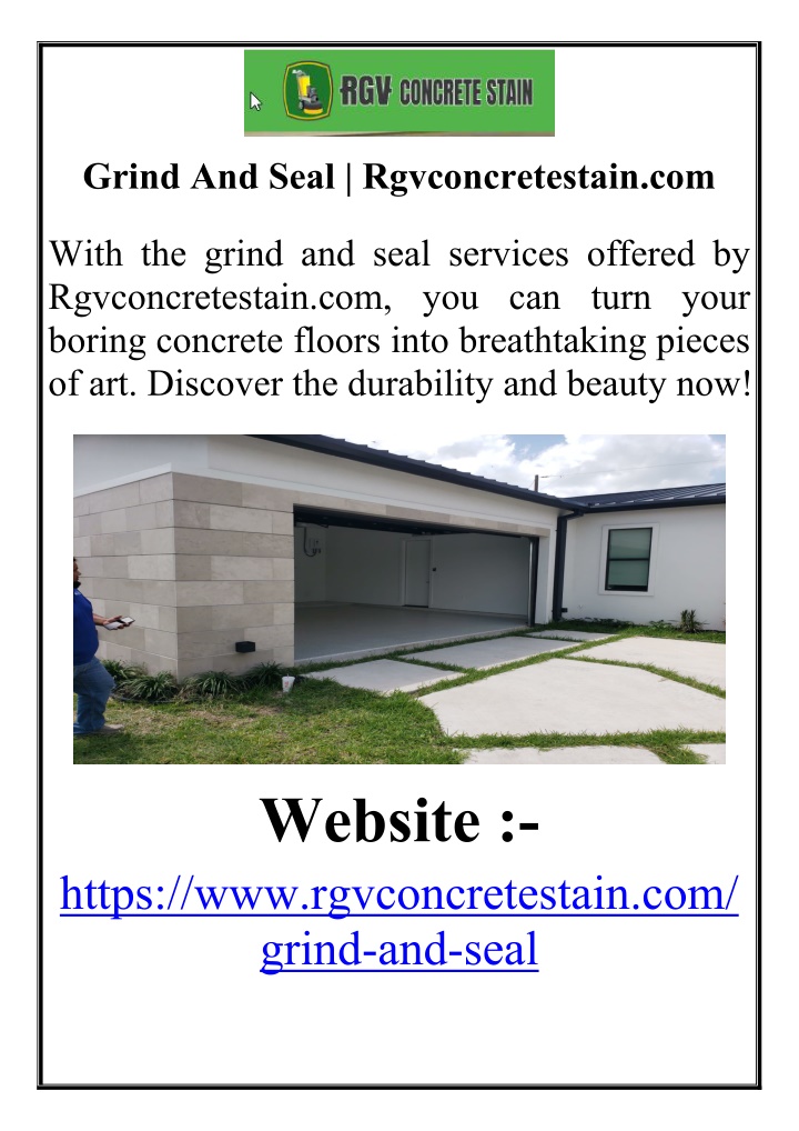 grind and seal rgvconcretestain com n.w