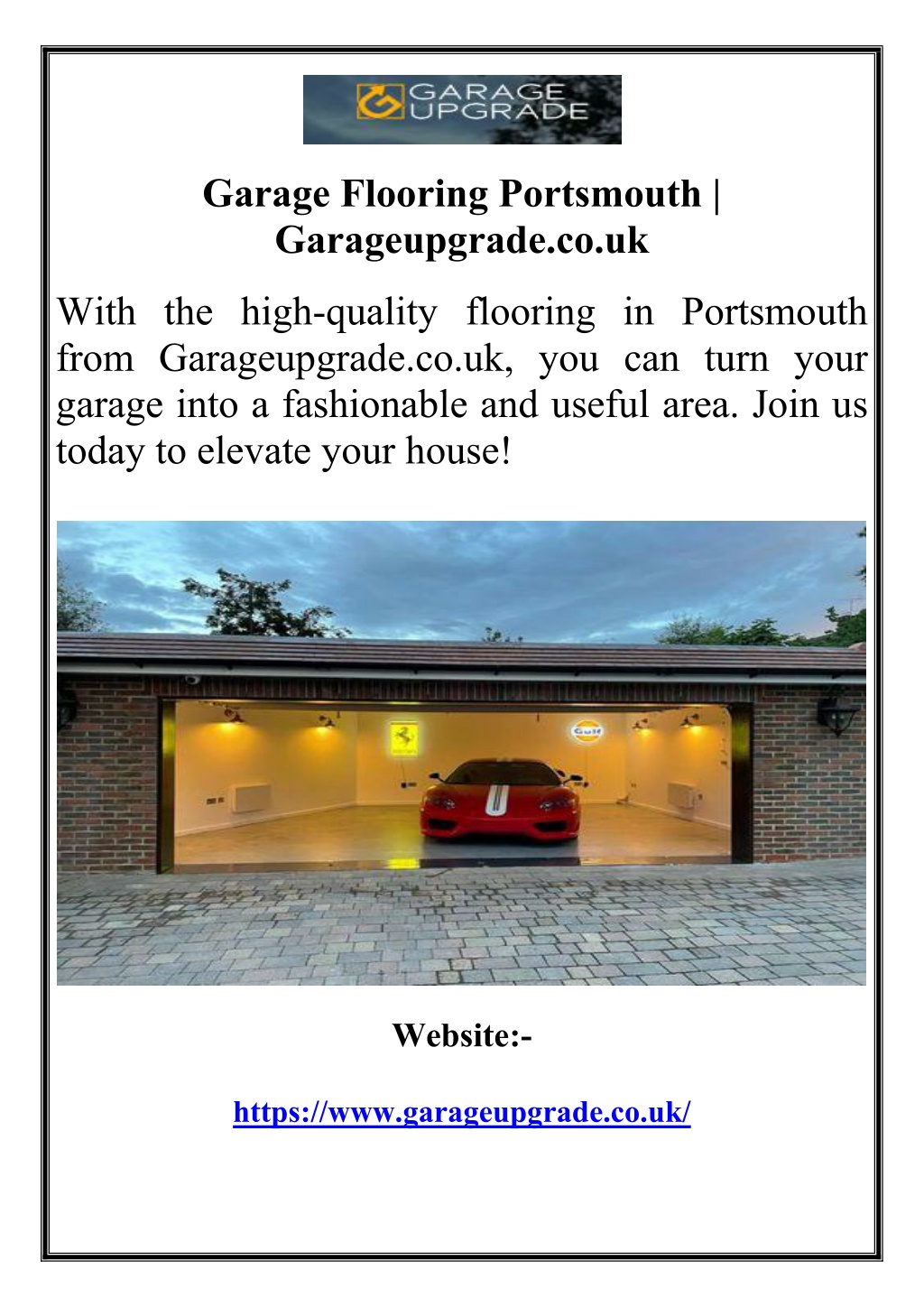 garage flooring portsmouth garageupgrade co uk l.w