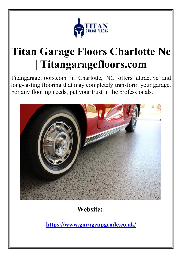 titan garage floors charlotte n.w