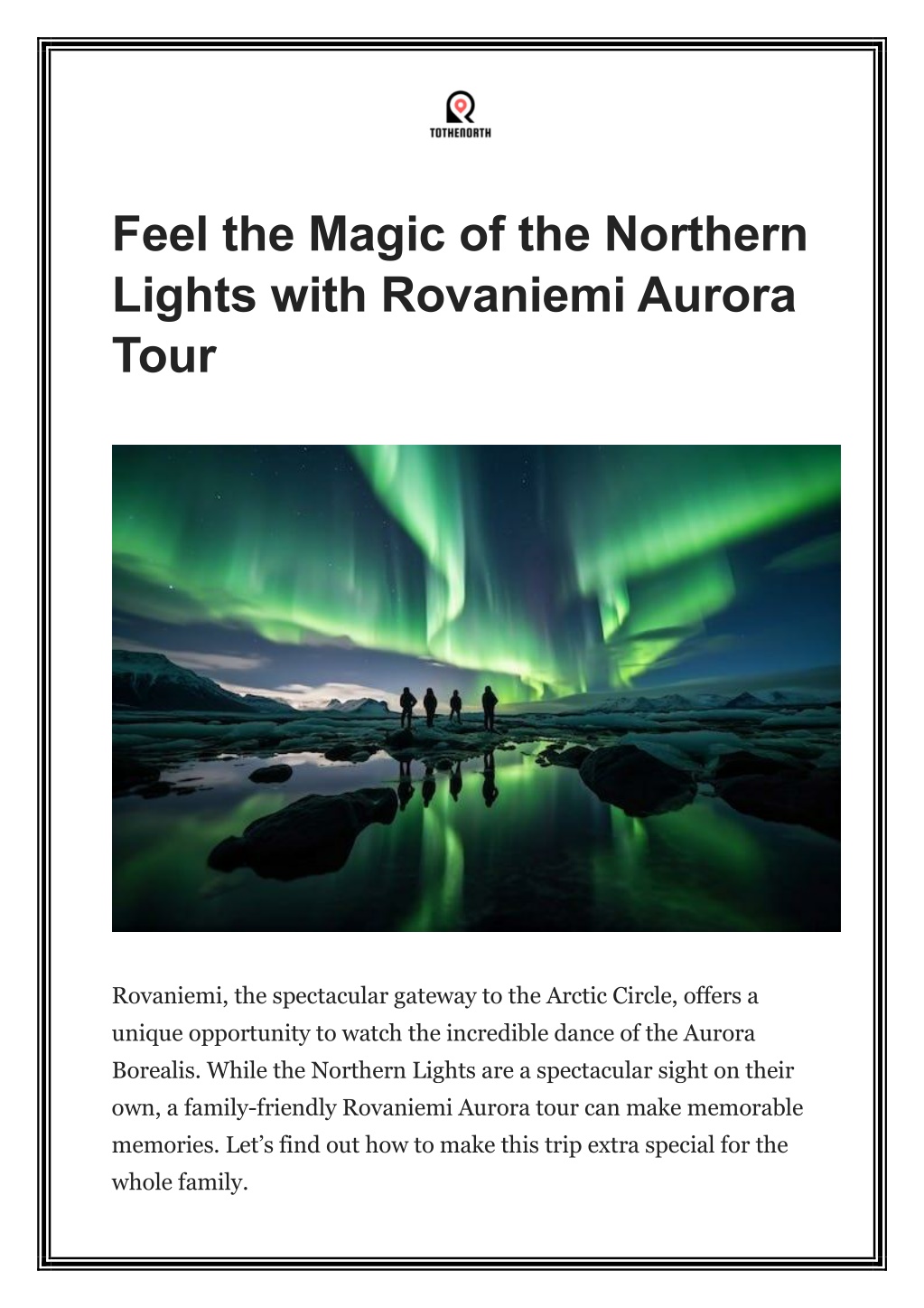 feel the magic of the northern lights with l.w