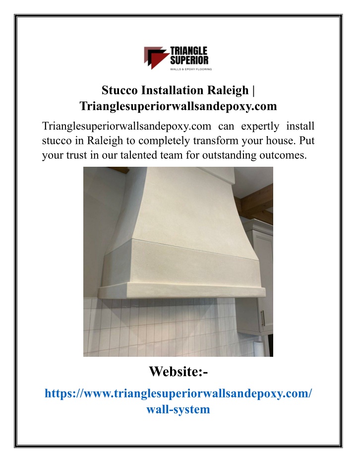 stucco installation raleigh n.w