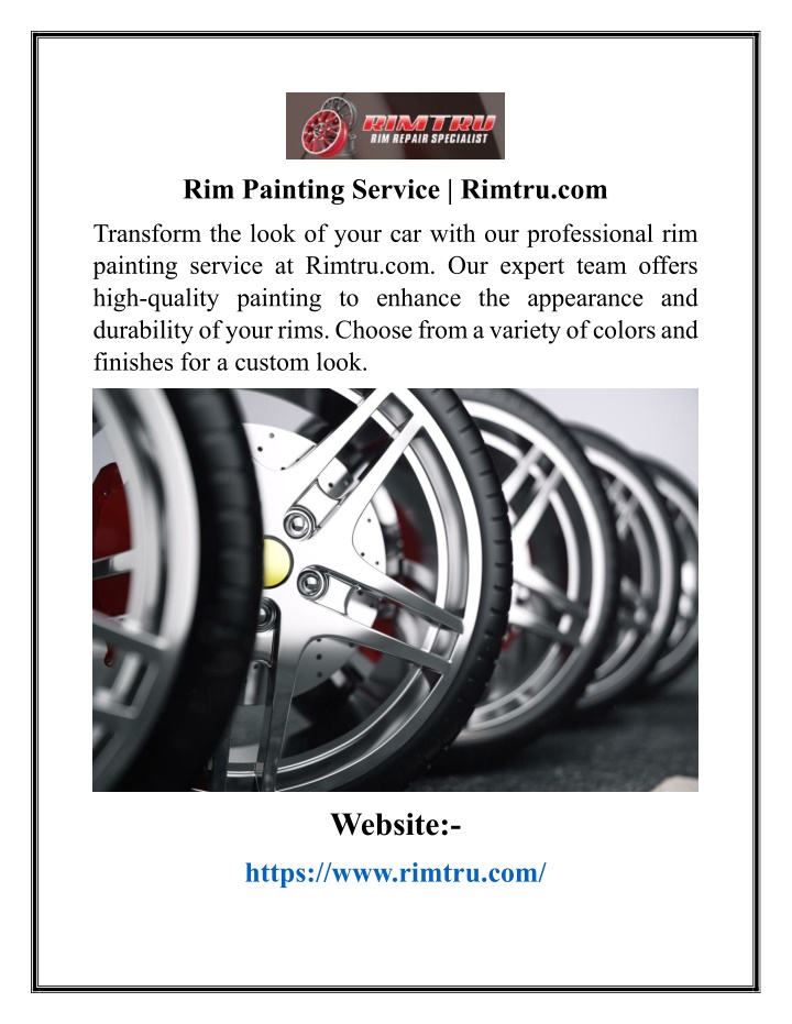 rim painting service rimtru com n.w