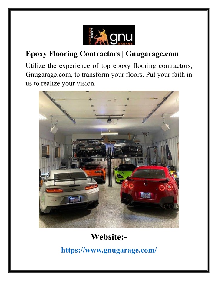 epoxy flooring contractors gnugarage com n.w