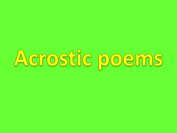 Mastering Acrostic Poems: Writing, Performing, and Enjoying