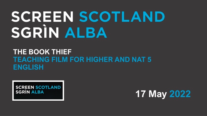 Screen Education: Enhancing Learning Through Film for Higher and Nat 5 English