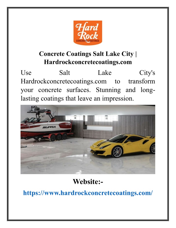 concrete coatings salt lake city n.w