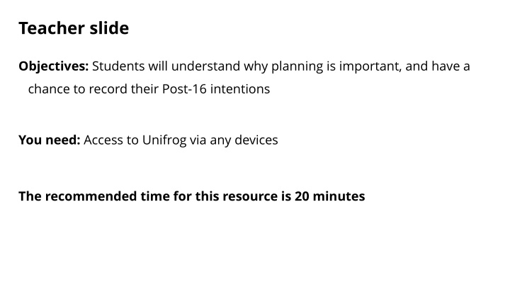 Importance of Post-16 Planning and Using Unifrog
