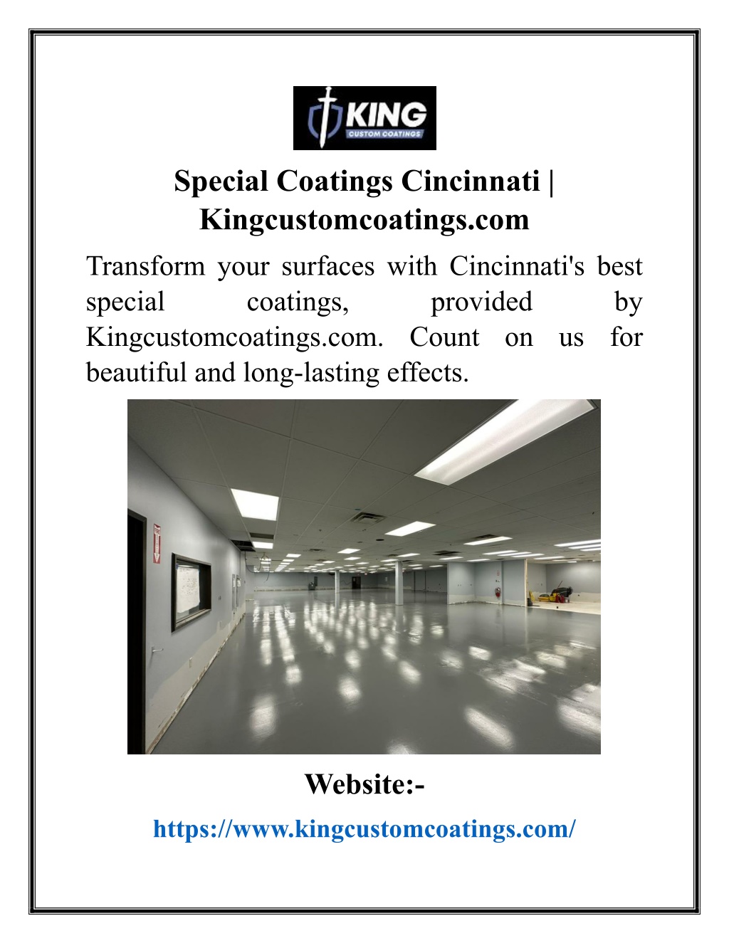 special coatings cincinnati kingcustomcoatings l.w