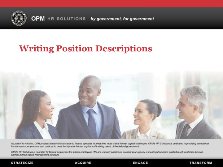 Writing Position Descriptions Best Practices