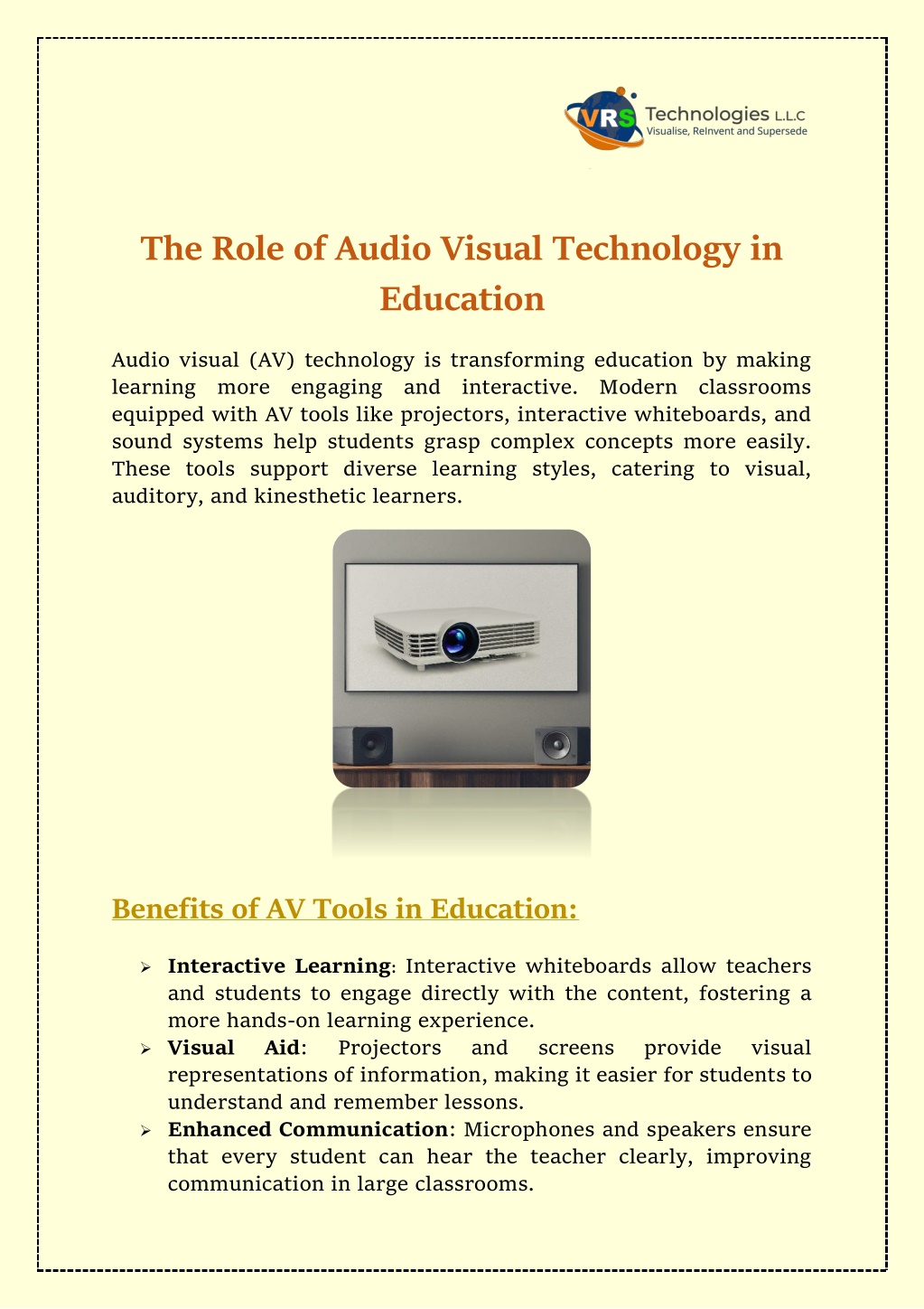 the role of audio visual technology in education l.w