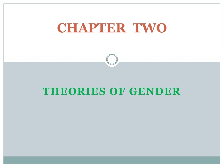 Theories of Gender and Behavior